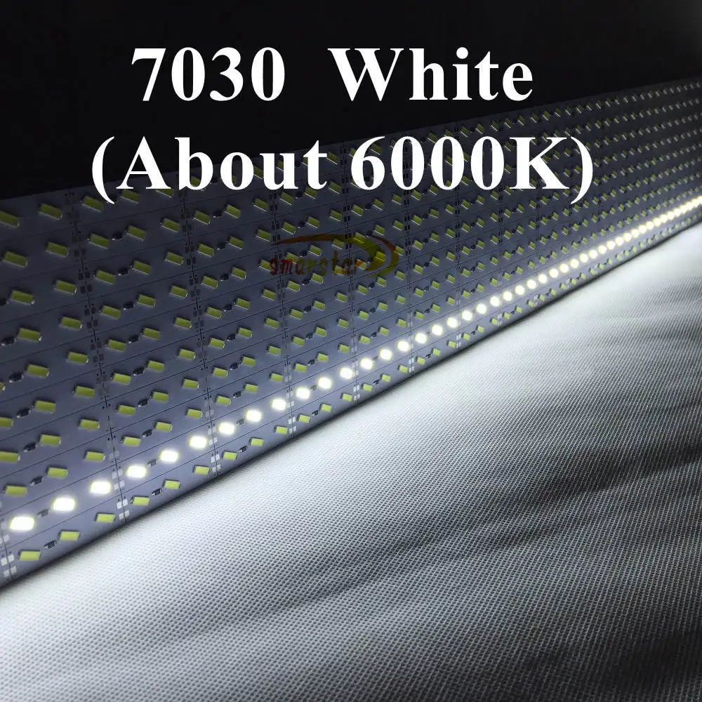 Smarstar 12V 0 5 m 7030 SMD LED свет U V алюминиевый корпус твердая полоса освещения бар для