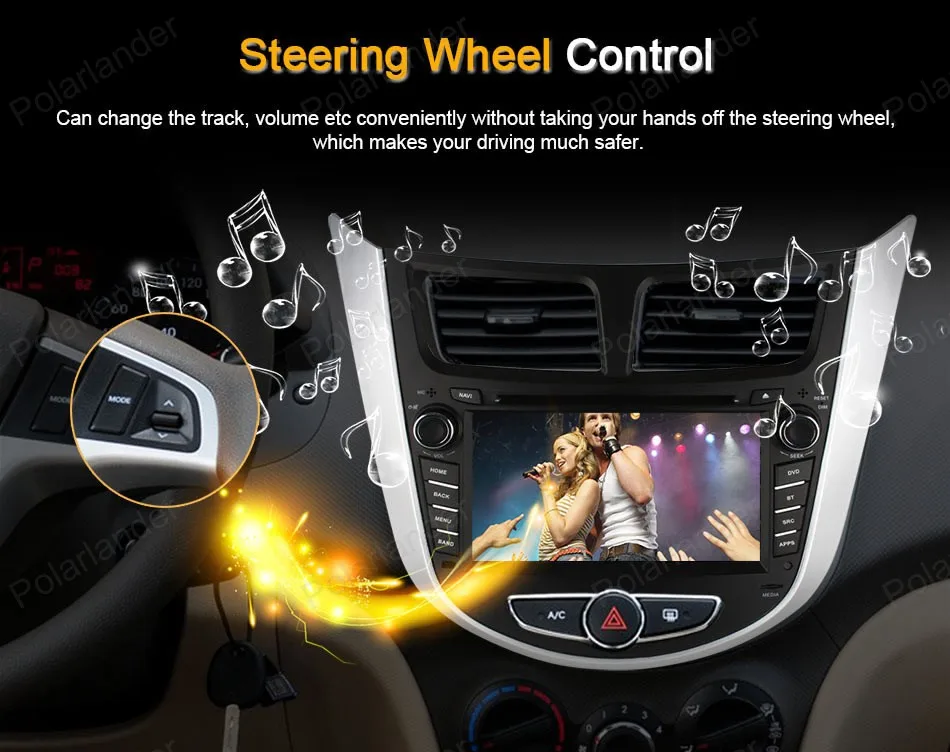 Discount for Hyundai Solaris accent Verna i25 1024*600 Android 4.4 Quad Core Car DVD Player 2 din Video GPS touch Screen auto radio 13