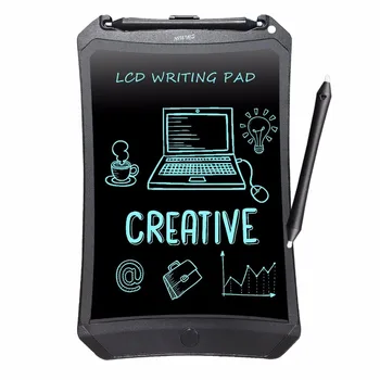 

NEWYES 8.5" Chrismas Kids Gifts Black Robot Pad eWriter Electronic Drawing Toys Doodle Pad LCD Writing Tablets without Paper