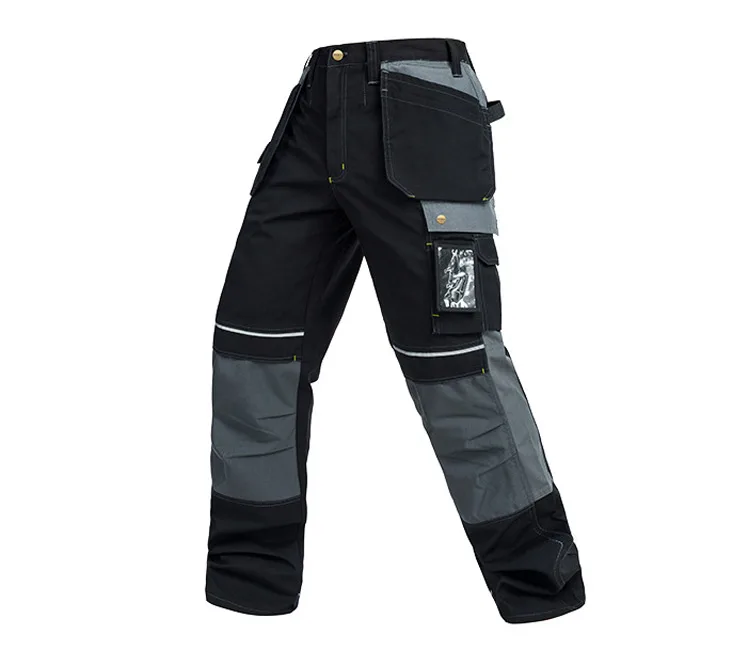 Men Working Pants Cotton Wear-resistant Multi pockets Work trousers Autumn Winter Worker Mechanic Factory Functional Cargo Pants  (2)