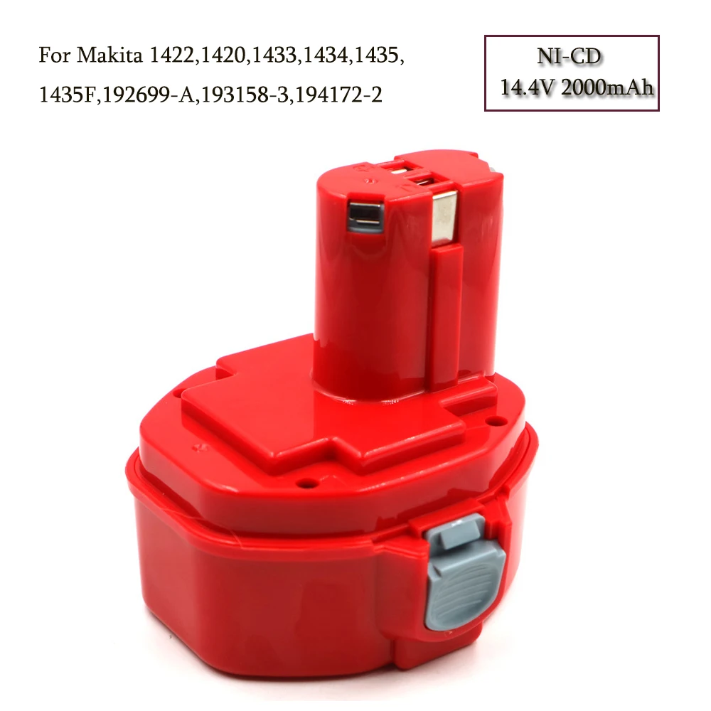 14 4 V 2000mAh Ni CD аккумулятор красный перезаряжаемый электроинструмент батарея