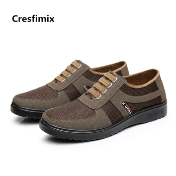 

Cresfimix zapatos hombre male leisure spring comfortable slip on loafers lady casual street stylish brown shoes men cool shoes