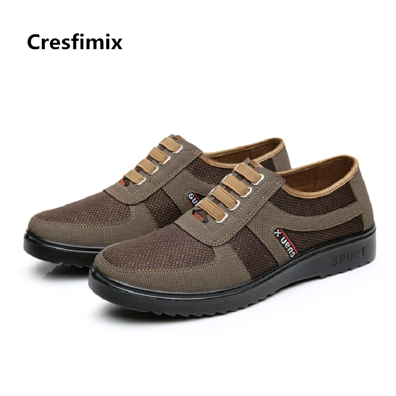 Мужские повседневные Лоферы Cresfimix удобные коричневые уличные слипоны для отдыха