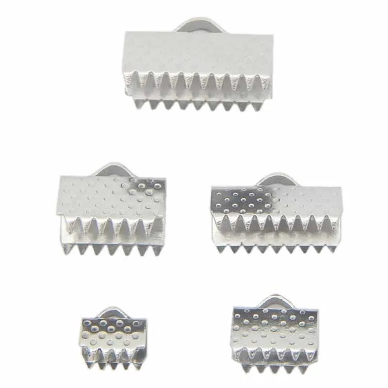 50pcs/lot Stainless Steel Earring End Clasps Fastener Multi Size Flat