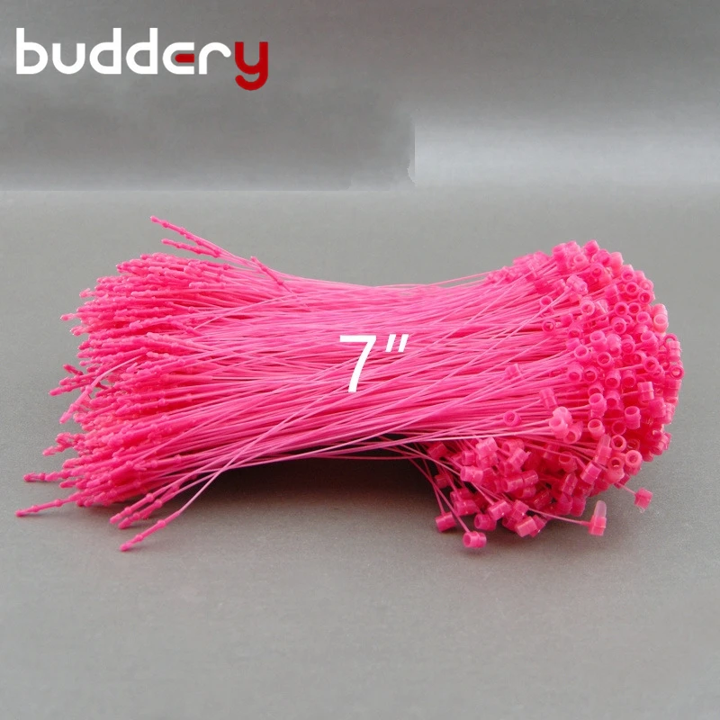 1000pcs Plastic Loop Pin Pink Security Loop Pin For Garment Tagsin