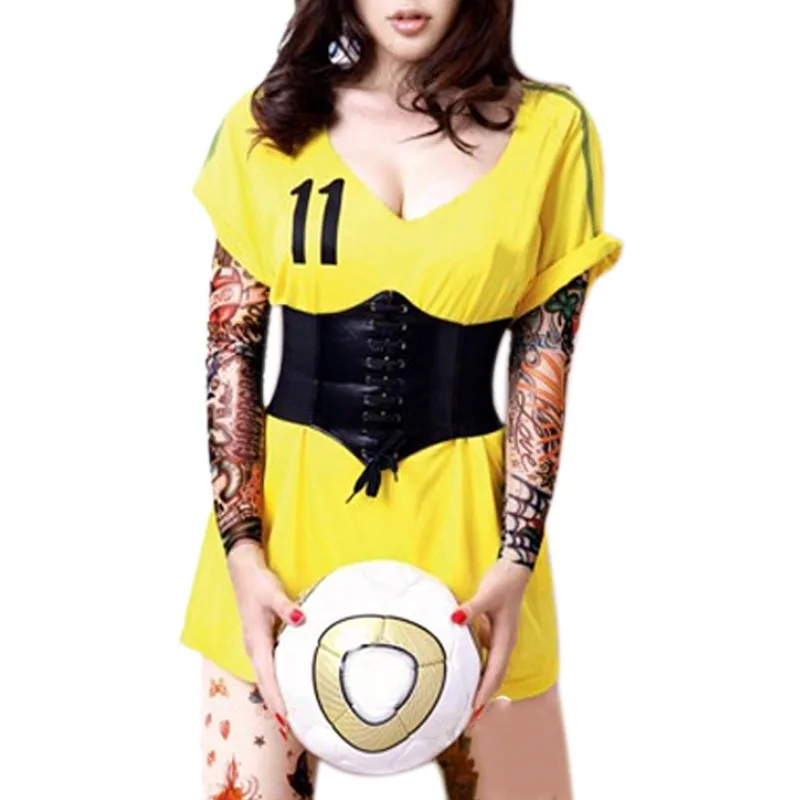 

Women Corset Wide PU Leather Slimming Body Belt Elastic High Waist Shaping Girdle Bands Belts IK88