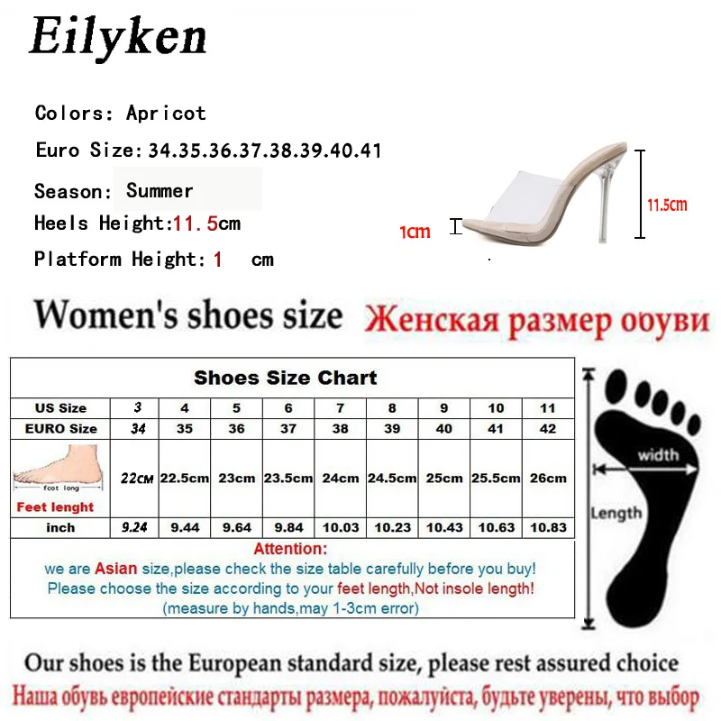 HTB1dQrzmnJYBeNjy1zeq6yhzVXaN Eilyken 2019 PVC Jelly Sandals Open Toe High Heels Women Transparent Perspex Slippers Shoes Heel Clear Sandals size 35-42