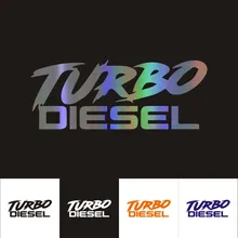 Автомобильная наклейка s 3D наклейка TURBO DIESEL Автомобильная наклейка s Светоотражающая наклейка для стайлинга автомобиля 12,9*5 см купите 2 полуп...