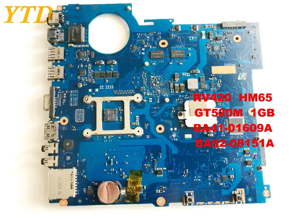 Для SAMSUNG RV420 Материнская плата ноутбука RV420 HM65 GT520M 1 ГБ BA41-01609A BA92-08151A протестирована хорошая