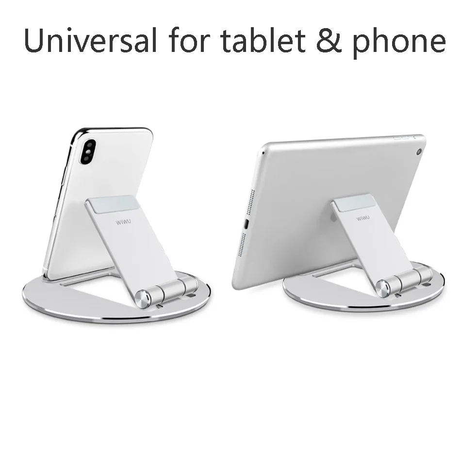 

WIWU Universal Tablet Stand for iPad Mobile Phone Aluminium Alloy Stand Desk Holder Adjustable Tablet Holder for iPhone