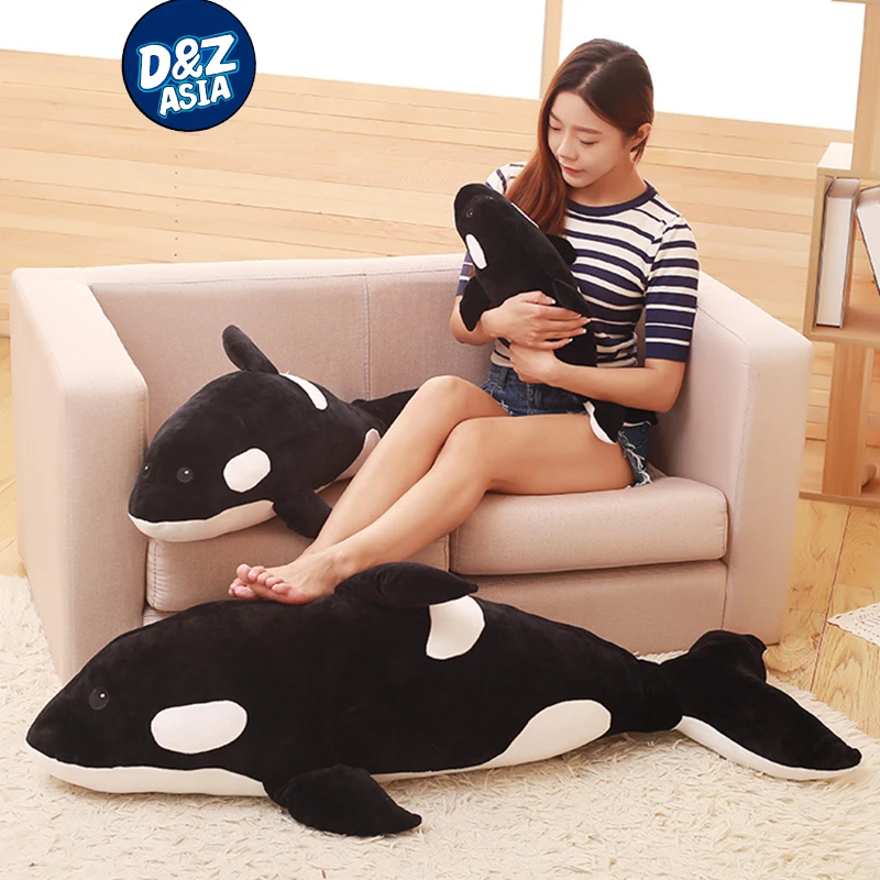 Killer whale doll pillow whale Orcinus orca black and white whale plush toy doll shark kids boys girls soft toys