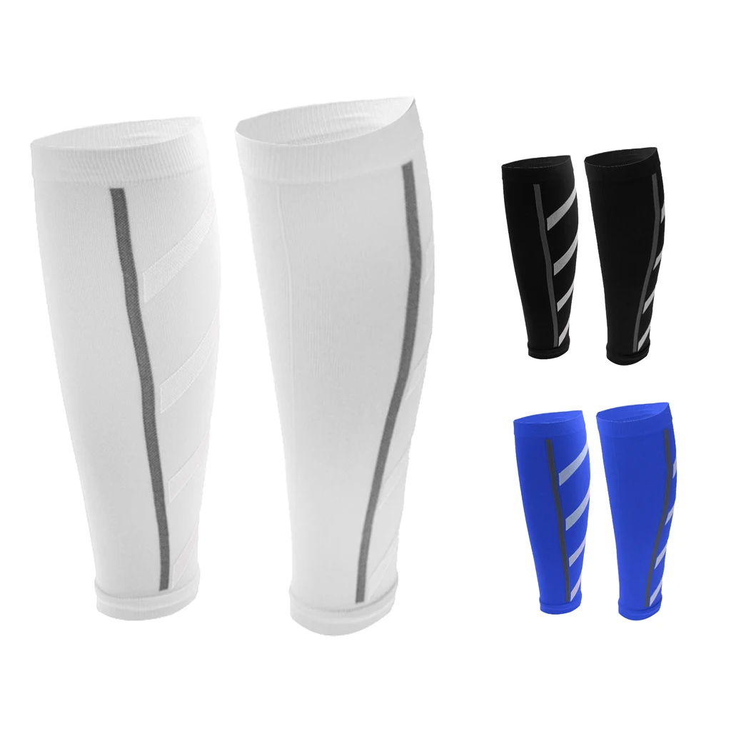 3 Pairs Running Calf Compression Sleeve Leg Socks Shin Splint Support Brace