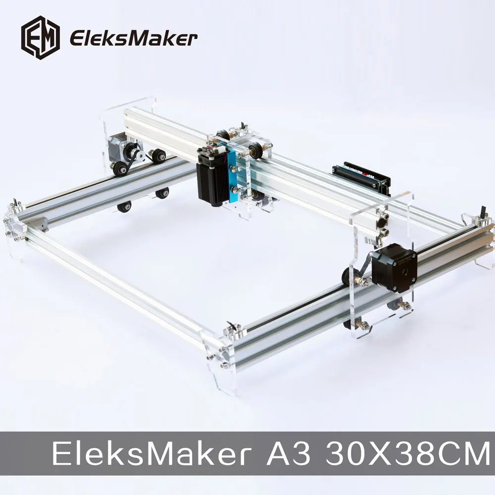Eleksmaker A3 30x38cm 500mw/1600mw/2500mw/5500mw Diy Mini Laser Engraver  Engraving Machine - Wood Router - AliExpress