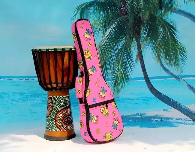 Креативные красивые подарки ручной портативный концертный 23 24 укулеле сумка Цветной корпус мягкий чехол Рюкзак мягкий lanikai-uku чехол розовый - Цвет: 8