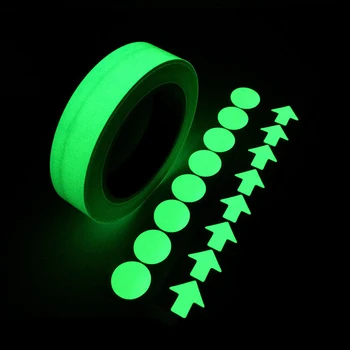 

1/3M 20mm multiple color Luminous Tape Night Vision Glow In Dark Self-adhesive Warning Tape Safety Security Home Decoration Tape