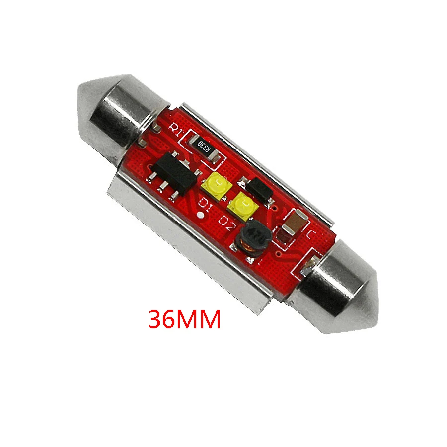 2 шт 10 Вт Canbus безотказные купольные C5W 5 Вт* 2 36 мм 39 мм 41 мм 6000K Светодиодные лампы гирлянды автомобильные лампы для номерного знака белые