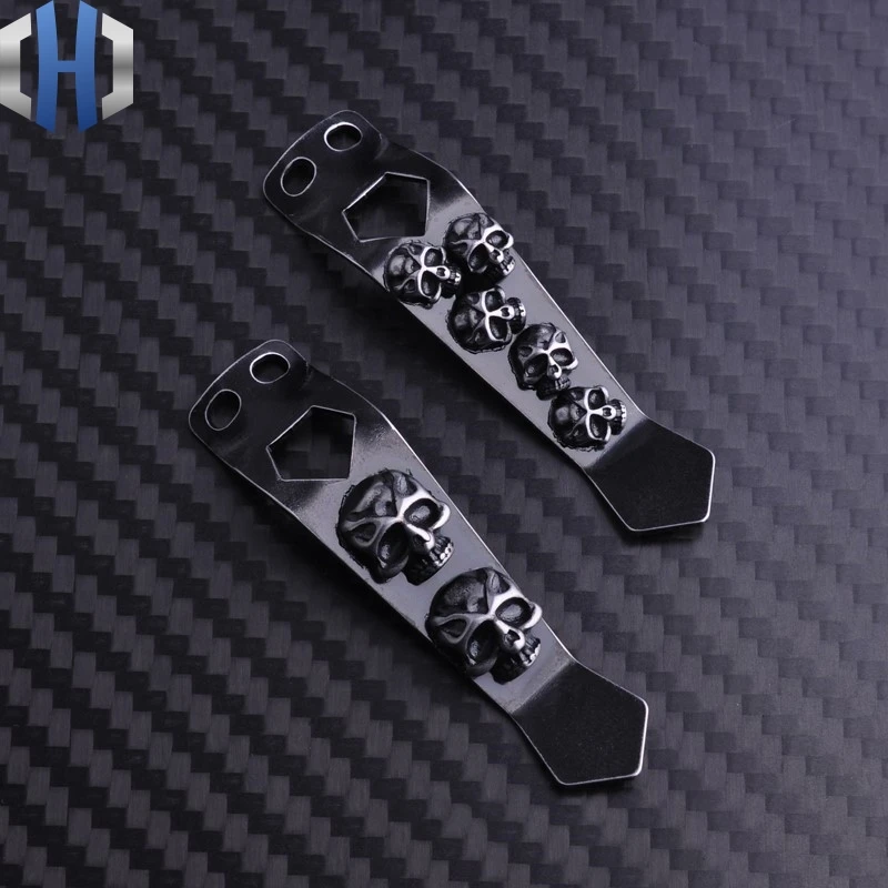 

Universal Flashlight Back Clip Steel Waist Clip Metal Flashlight External EDC Pocket Clip K Sheath Clip