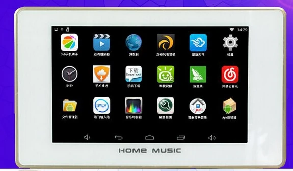 

5 7 inch led lcd tft HD panel display 1080p wifi 3g 4g Background music Smart Player for home central audio system host