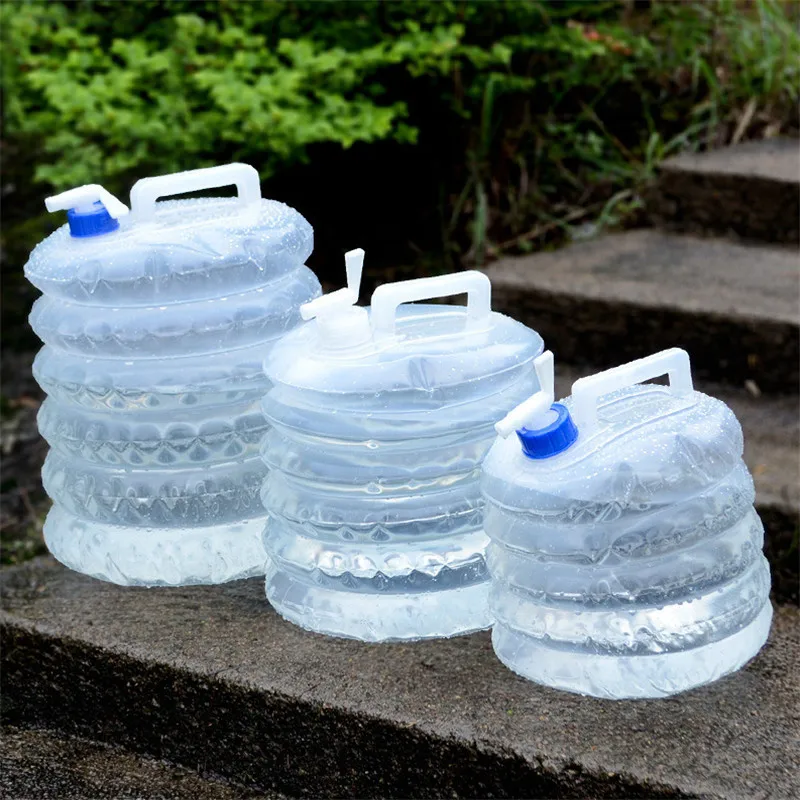 Портативное пластиковое складное ведро для кемпинга на открытом воздухе, Расширительная бутылка, чайник, складное ведро для воды