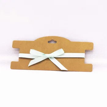 

New 20pcs/lot 300gsm Paper Card 7.7*18cm blank white&black&brown hair band&clip Card free shipping can print logo(cost extra)