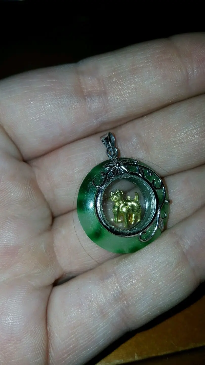 Зеленая зодиакальная подвеска телец xiuli 003426 ожерелье из тонкого камня|pendant