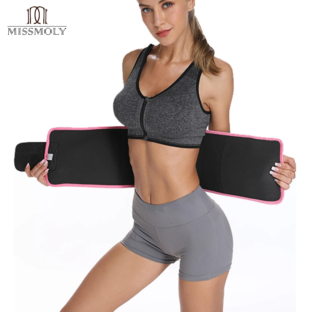 

Men & Women Shaper Waist Trainer & Trimmer Sauna Sweat Belt For Fitness Shapewear Wrap Tummy Stomach Weight Loss Fat Burner