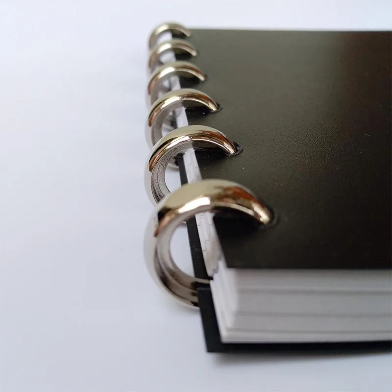 50PCS High Quality 18mm Outer Diameter Metal Loose-Leaf Ring Mushroom Hole Disc Piece Bookbinding Stationery Office Supplies