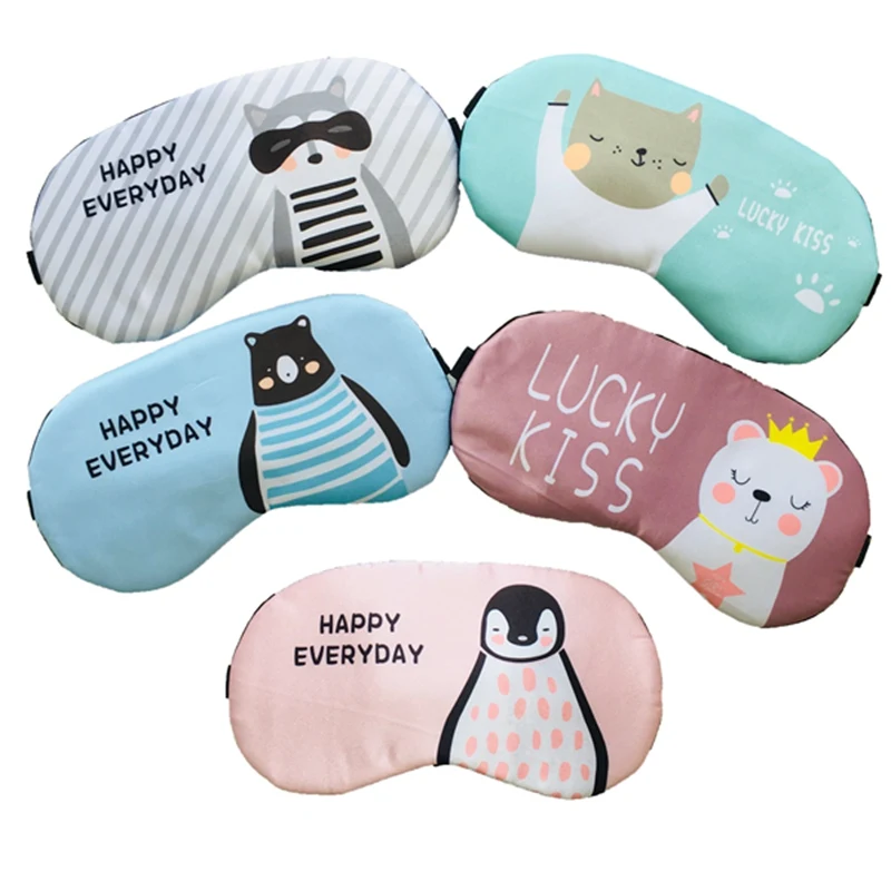 500pcs/carton Sleep Mask Eyepatch Eye Cover High Quality Cotton Cute