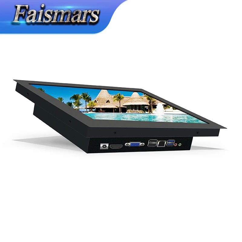 Faismars 15 Inch All In One Rack Mount Industrial Resistive Touch Screen Panel PC H81 (9)