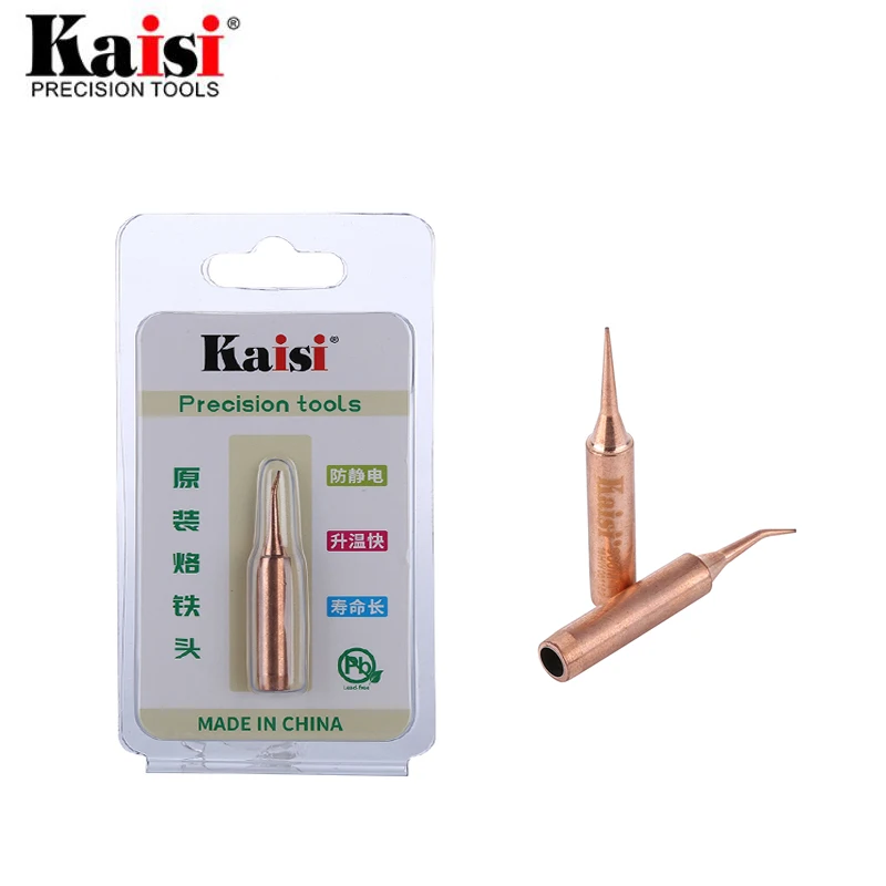 Kaisi Pure Copper Soldering Tip 900M-T Oxygen-free Welding Iron Tips For 936 Soldering Station