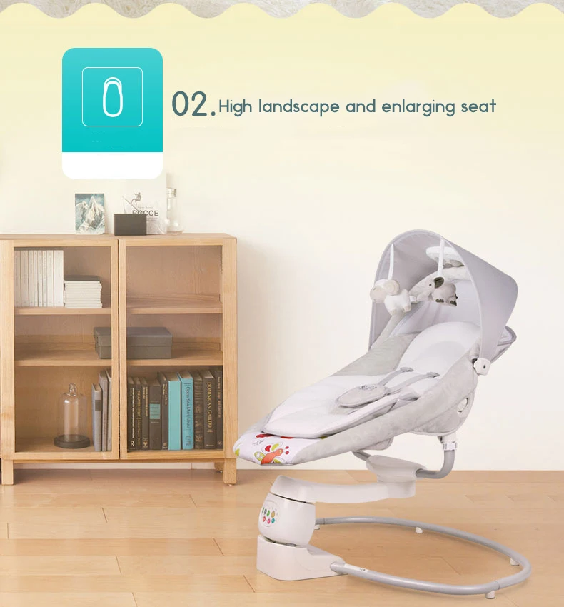 ЕС безопасность детское кресло-качалка 0-3 Детская электрическая колыбель кресло-качалка успокаивающее артефакт ребенка для сна новорожденного