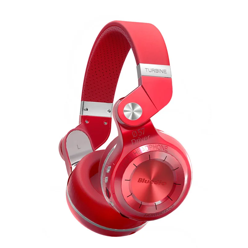 Беспроводные наушники Bluedio T2+ Складные над ухом bluetooth наушники BT 4,1 FM радио и SD карты функции музыка и телефонные звонки - Цвет: Red bubble bag
