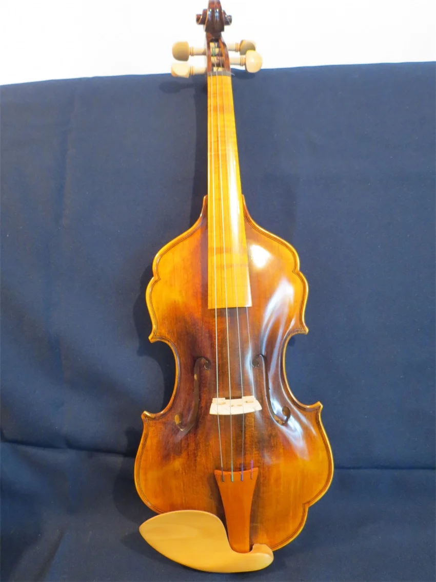 Unique design baroque style no rib violin 4/4 big bright sound #12056