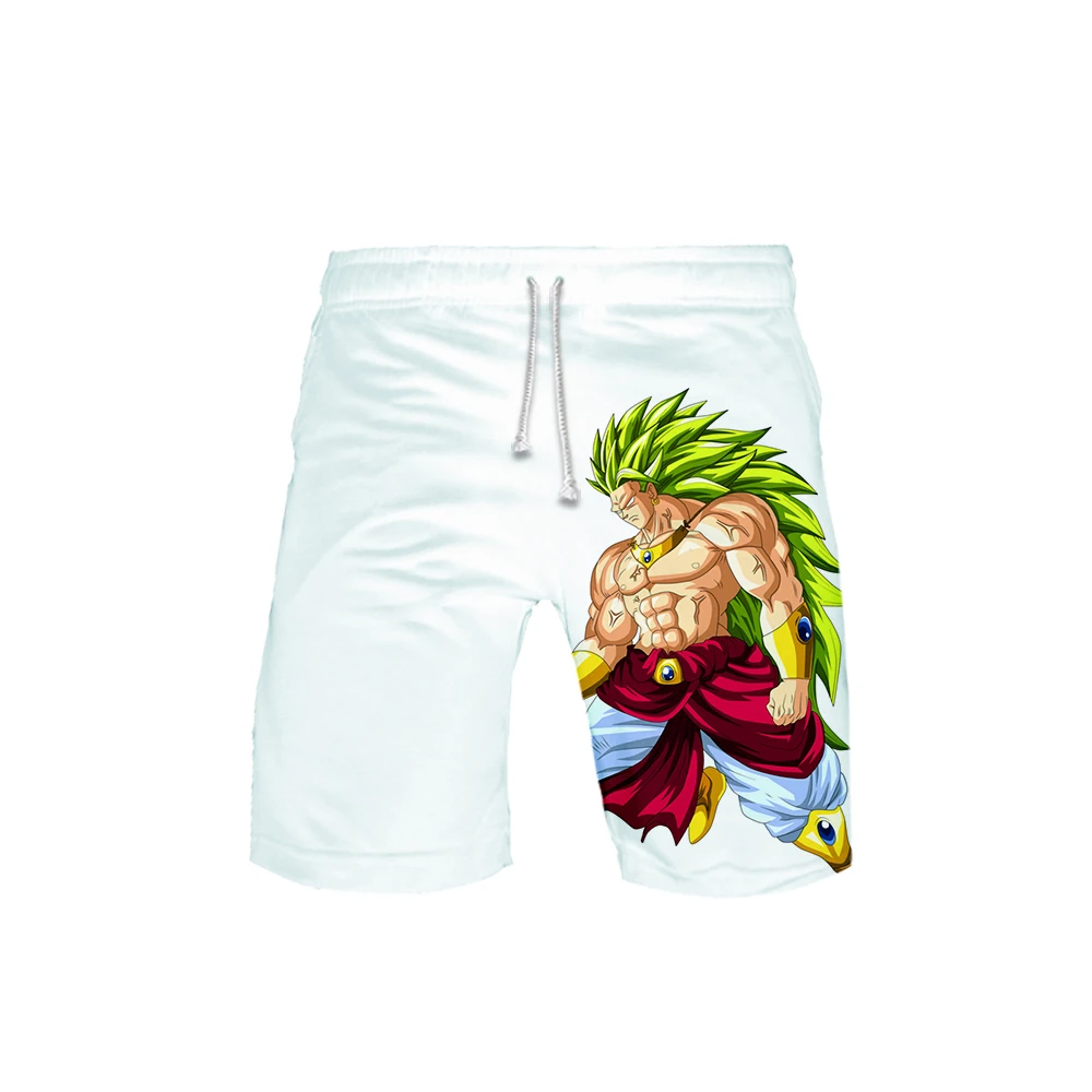 Dragon Ball Super Broly Casual Men shorts Summer High quality Dragon Ball Beach shorts 3D Print Plus Size Seaside Clothes