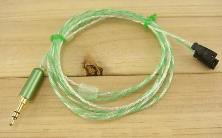 diy earphone wire with pin silver plated wire fever IE80 IE8 ie8i upgrade headphone wire