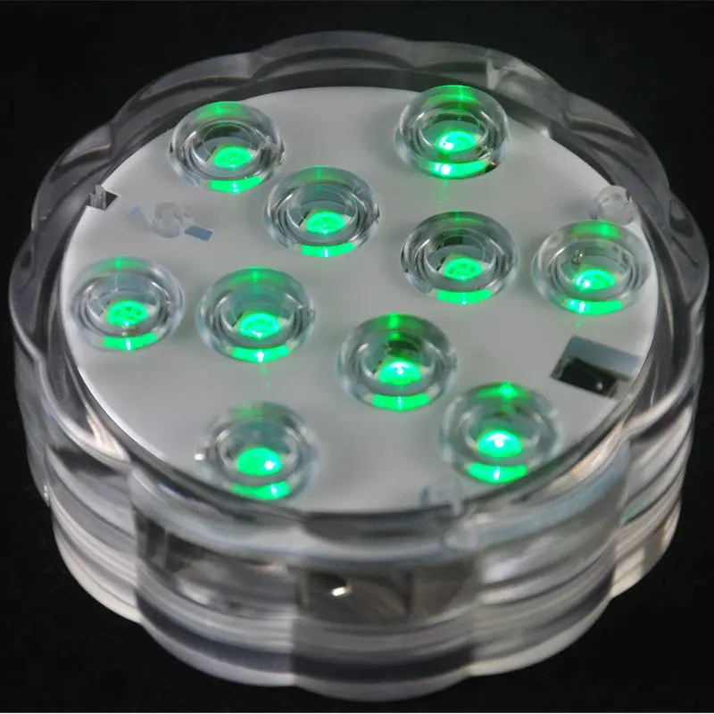 

12pcs Battery operated Remote control 16colors Submersible LED light, LED Vases Base Light for Wedding Celebration