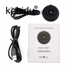 Небольшой беспроводной светильник A2DP Bluetooth 4,0 передатчик аудио музыка стерео Ключ адаптер для ТВ ПК DVD MP3 стерео передача