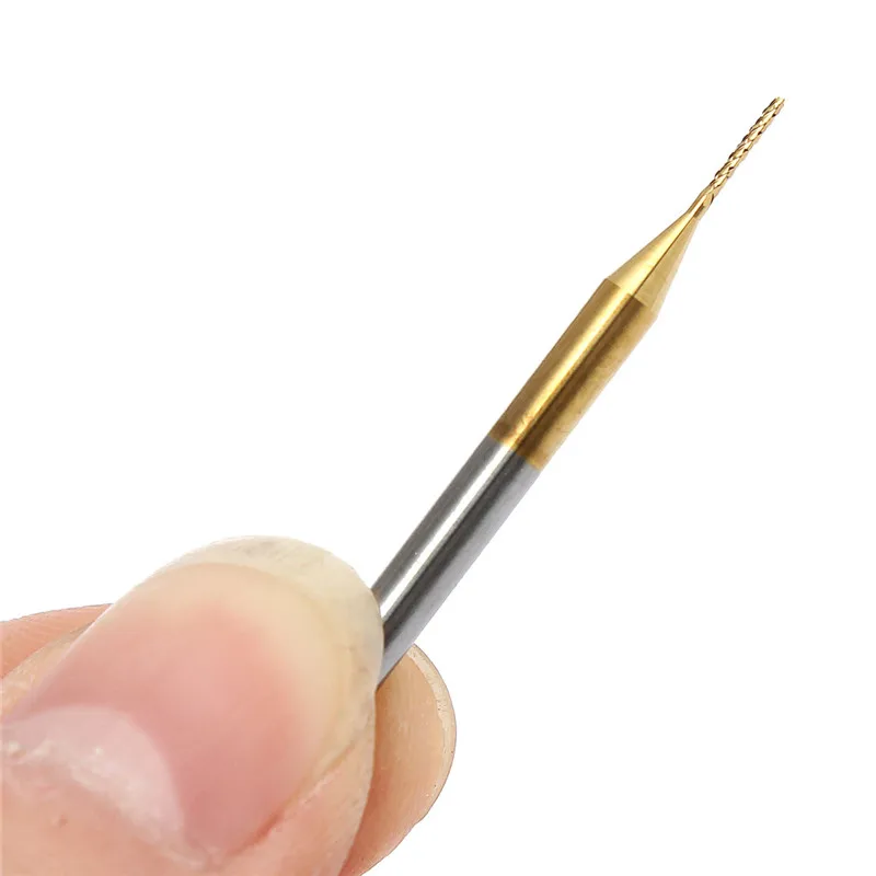 

1PC 0.7mm Tungsten Steel Titanium Coat Carbide End Mill Engraving Bits CNC PCB Rotary Burrs Milling Cutter Drill Bit