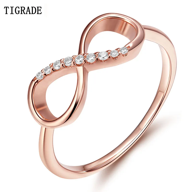

925 Sterling Silver Ring Infinity Knot Rings Enternity Wedding Band Engagement Infinity Women Jewelry For Promise Gift Size 5-10
