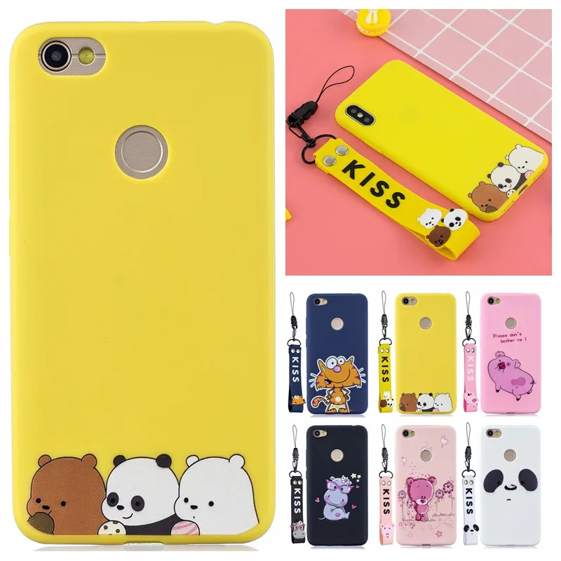 

Soft Case on sFor Fundas Xiaomi Redmi Note 5 Cover for Xiomi Xiaomi Redmi Note 5 5A 4X 6 Pro Cases Candy Lanyard Silicone Cover