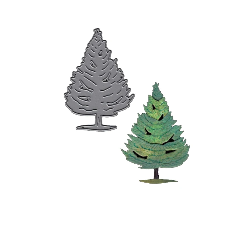 

Fir Tree Metal Cutting Dies Stencils for DIY Scrapbooking Album Stamp Card Embossing New 2019 Die Cut