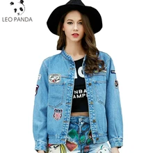 Осенние джинсы куртка Женская мода вышивка карман дизайн пальто с длинными рукавами женские тонкие однотонные джинсовые куртки верхняя одежда LCY147