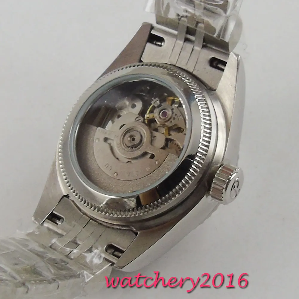 NEW Arrive 26mm parnis White Dial Sapphire Glass Date Steel Case Luxury Brand Miyota Automatic Movement men's Watch NEW Arrive 26mm parnis White Dial Sapphire Glass Date Steel Case Luxury Brand Miyota Automatic Movement men's Watch