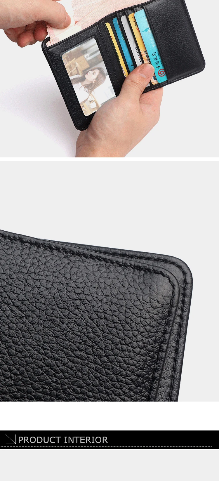 Fashion New Men's Wallet Genuine Leather Men Purse Small Wallet Short Men Card Holer Wallet Cowhide Soft Money Bag For Male