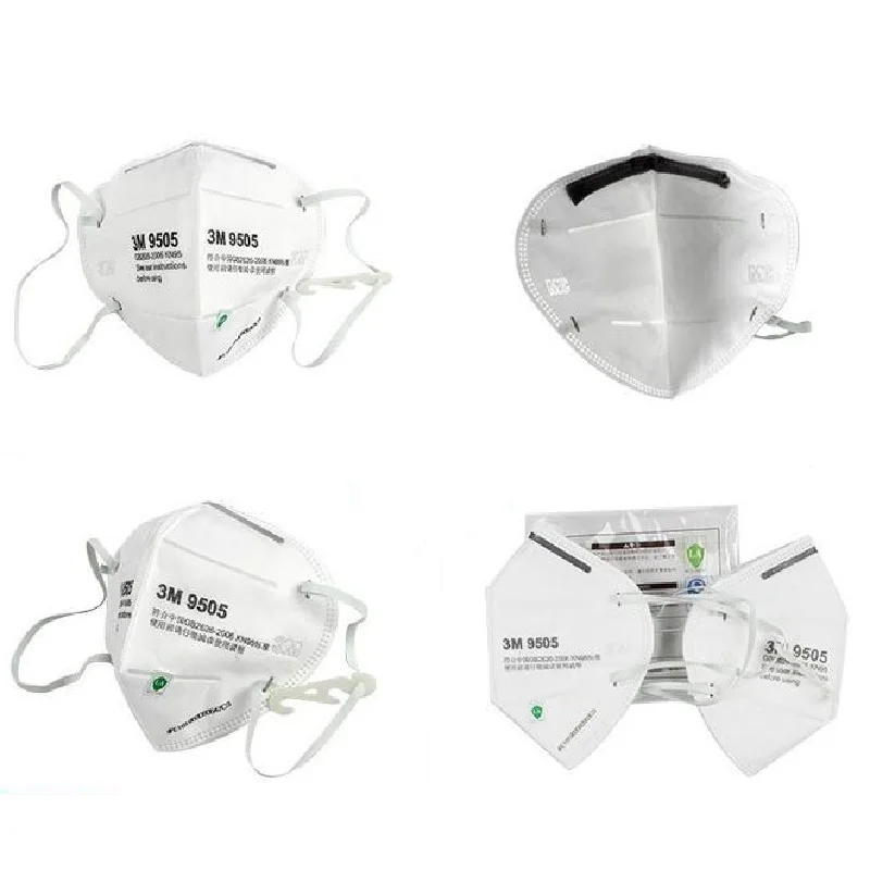 50 шт., 3M, 9505, Пылезащитная маска, антистатические частицы, фильтр, хлопковый респиратор, Шейная повязка, Anti-PM2.5, очищающая наждачная бумага, полированная маска