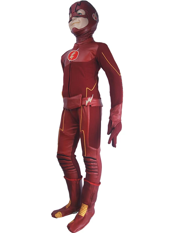 aliexpresscom buy kids children the flash season 4 barry allen flash cosplay costume deluxe halloween costume superhero outfit suit from reliable flash