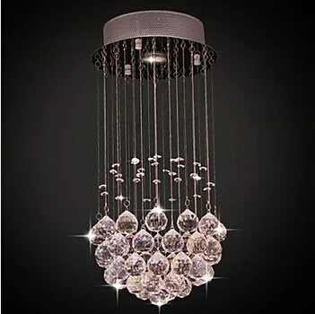 

1 Light Flush Mount Modern K9 Crystal LED Ceiling Light For Living Room Lamp Fixtures,GU10 Bulb Included,Lustres De Sala Teto