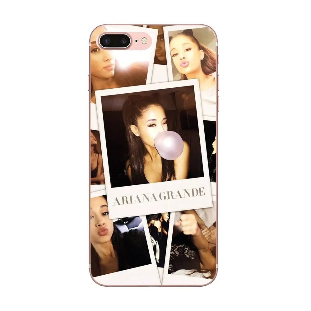 Защитный чехол из ТПУ Ariana Grande для Apple iPhone 4 4S 5 5C 5S SE 6 6S 7 8 Plus X XS Max XR|Чехлы-накладки| |