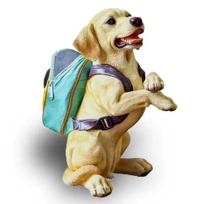 

Cute simulation labrador figurine ornaments creative home decoration decorative animal statues lucky dog sculpture handicrafts