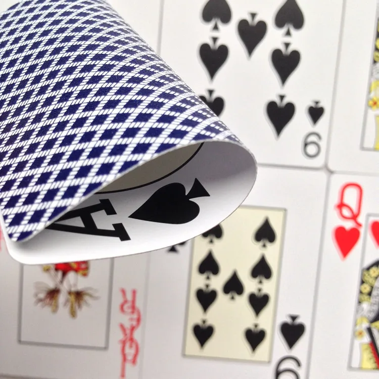 Новое поступление красный и синий 1 шт покер баккара Техасский Холдем водонепроницаемый глазурь пластиковые игральные карты 2,48*3,46 дюймов Yernea